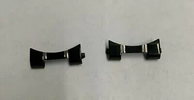 Pre-owned Seiko Men's Ssc143 (2) Replacement Watch Bracelet Connectors Black Watch