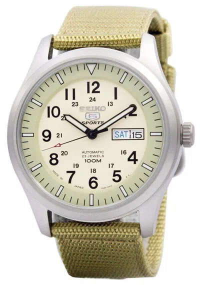 Pre-owned Seiko Mens 5 Sports Analog Dress Automatic Japan Watch Snzg07j1