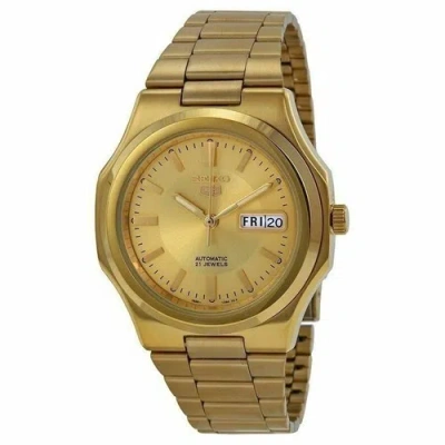 Pre-owned Seiko Mens Snkk52  5 Automatic Gold-tone Stainless Steel Watch Without Box