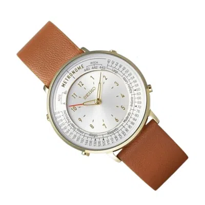 Pre-owned Seiko Metronome Watch Standard Line Camel Unisex Adults Watch - Smw003a