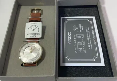 Pre-owned Seiko Metronome Watch Standard Line Color Camel Smw003a Japan Brand