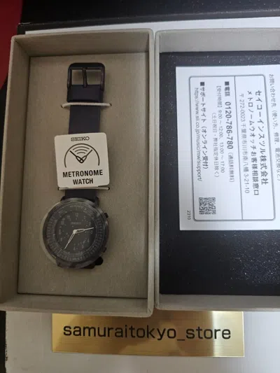 Pre-owned Seiko Metronome Watch Standard Line Color Navy Smw004a