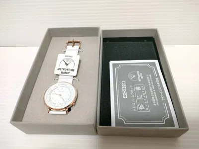 Pre-owned Seiko Metronome Watch Standard Line Color White Smw002a-new From Jp -fast