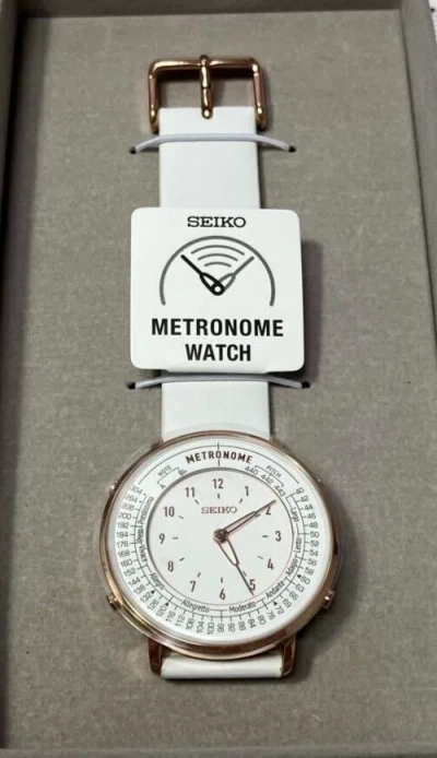 Pre-owned Seiko Metronome Watch Standard Line Color White Smw002a Reference Tone Brand