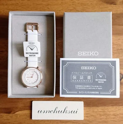 Pre-owned Seiko Metronome Watch Standard Line Color White Smw002a Wristwatch Japan