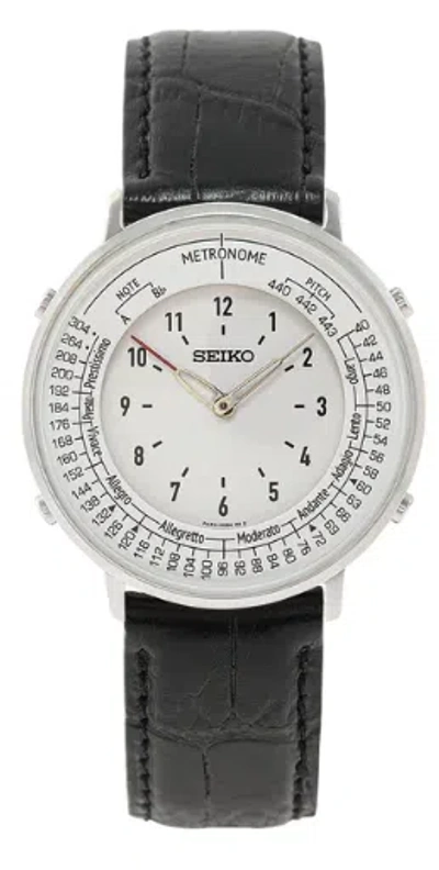 Pre-owned Seiko Metronome Watch Standard Line [limited Edition] Classic Band Type In Monotone