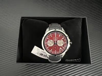 Pre-owned Seiko Motor Sports Race Car Architecture Quartz Chrono Red Ssb435-new