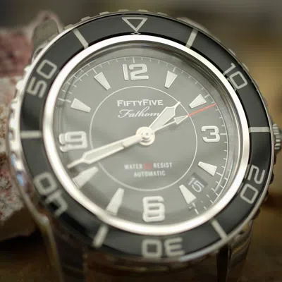 Pre-owned Seiko Müller&son Watch "black Mod 2" From  Snzh55 Fifty Five Fathoms + Bracelet