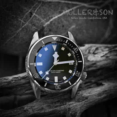 Pre-owned Seiko Müller&son Watch Black [pelagos Megamod] Made From  Skx013 + Rubber Strap