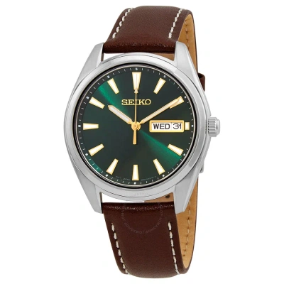 Seiko Neo Classic Quartz Green Dial Men's Watch Sur449p1 In Brown