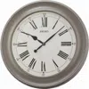 Seiko Noa Wide Frame Wall Clock In Gray
