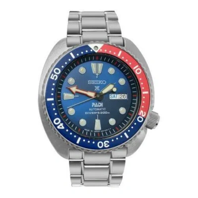 Pre-owned Seiko Padi Automatic Pepsi Srpe99 Made In Japan (fedex 2 Day Ship)
