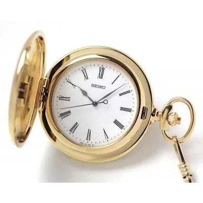 Pre-owned Seiko Pocket Watch Sapq008 White Roman Numeral Notation Men's Watch In Box