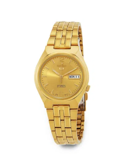 Pre-owned Seiko Preowned Seiko 5 38mm Watch In Gold