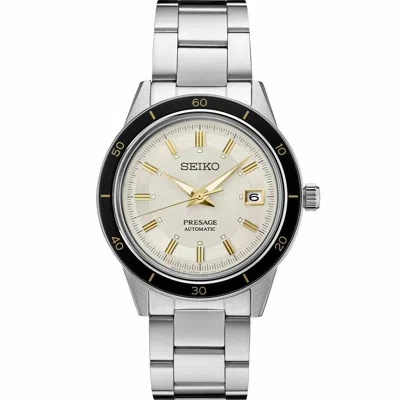 Pre-owned Seiko Presage 60s Style Steel Bracelet Men's Watch Srpg03j1 (fedex 2 Day Ship)
