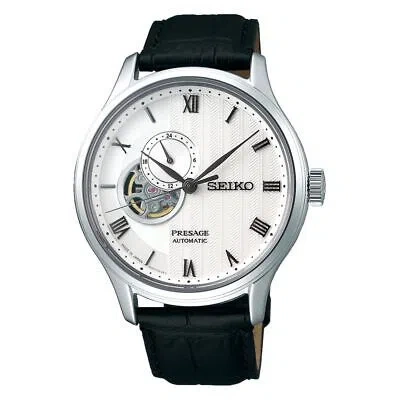 Pre-owned Seiko Presage Basic Sary095 White Dial Automatic Men's Watch In Box