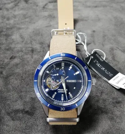 Pre-owned Seiko Presage Basic Sary213 Blue Automatic Mechanical Men's Watch Fast Ship