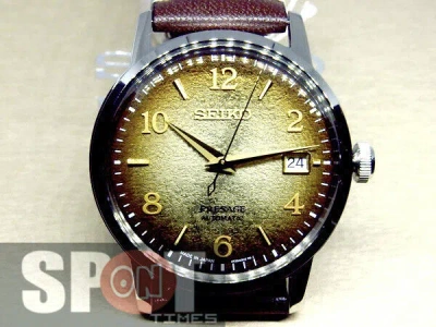 Pre-owned Seiko Presage Cocktail Hojicha 7000pcs Limited Automatic Men's Watch Srpf43j1