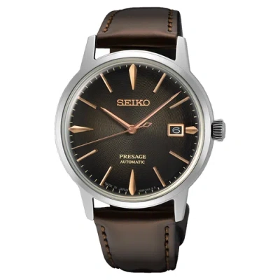 Pre-owned Seiko Presage Cocktailtime Series "irish Coffee" Automatic Watch Srpj17j1 Usus