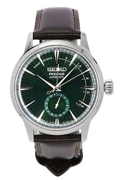 Pre-owned Seiko Presage Green Dial Dress Automatic Men's Watch Ssa459j1