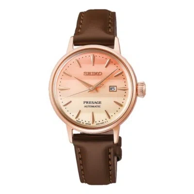 Pre-owned Seiko Presage Pinky Twilight Srrw002 Pink Women's Watch In Box