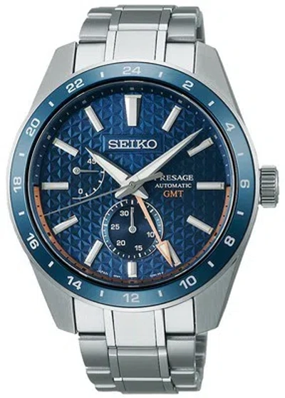 Pre-owned Seiko Presage Prestige Line Sarf001 Blue Mechanical Automatic Men Watch Box