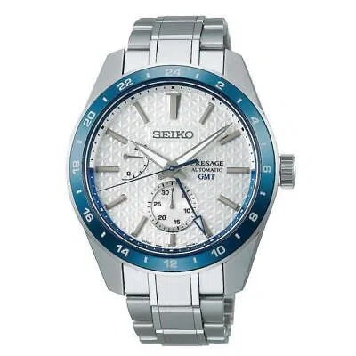 Pre-owned Seiko Presage Sarf007 6r64-00d0 Gmt 140th Anni. Men's At From Japan
