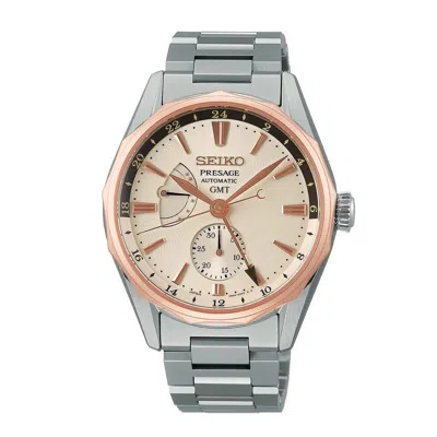 Pre-owned Seiko Presage Sarf012 Ocean Traveler Mechanical Automatic Men's Watch Orange
