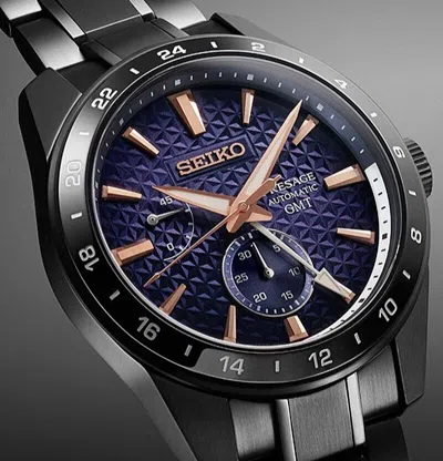 Pre-owned Seiko Presage Sarf023 Sharp Edged Series Limited Edition Gmt Automatic Watch