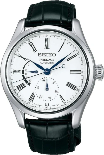 Pre-owned Seiko Presage Sarw035 Automatic Mechanical Elegant Black Men's Watch