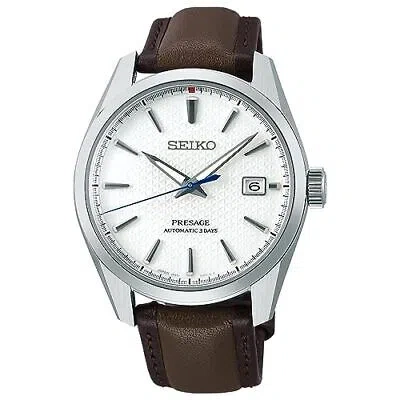 Pre-owned Seiko Presage Sarx113 110th Anniv. Limited Automatic Watch Leather Band Laurel