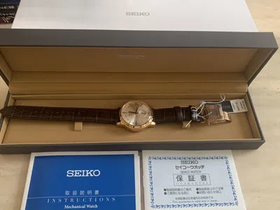 Pre-owned Seiko Presage Sary132 White Automatic Mechanical Elegant Men's Watch -new -fast