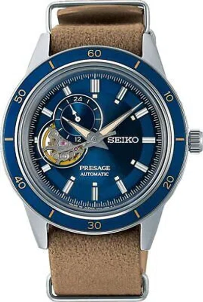 Pre-owned Seiko Presage Sary213 Blue Dial Automatic Mechanical 24 Jewels Men Watch