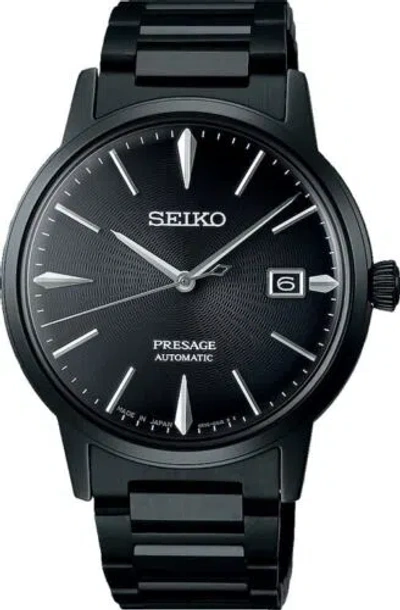 Pre-owned Seiko Presage Sary219 Black Elegant Automatic Mechanical Watch Japan