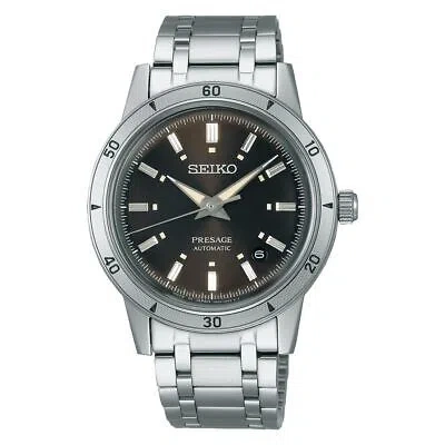 Pre-owned Seiko Presage Sary249 Style60's Mechanical Automatic Watch Brown Dial 39.5mm