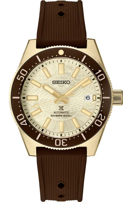 Pre-owned Seiko Presage Seiko Prospex Save The Ocean Yellow Pvd Limited Edition Mens Watch Sla066