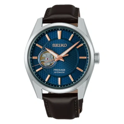 Pre-owned Seiko Presage Sharp Edged Open Heart Automatic Watch Sarx099 / Spb311j1 Usus