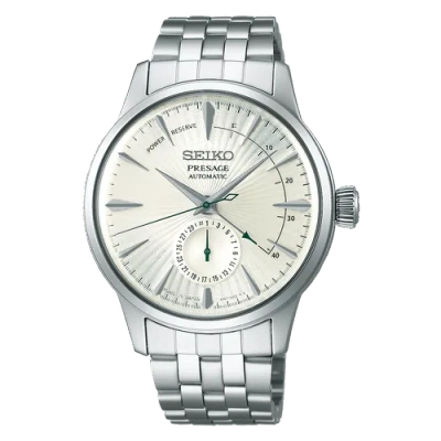 Pre-owned Seiko Presage Silver Cocktail Time"martini" Ssa341j1 / Sary129 Us4
