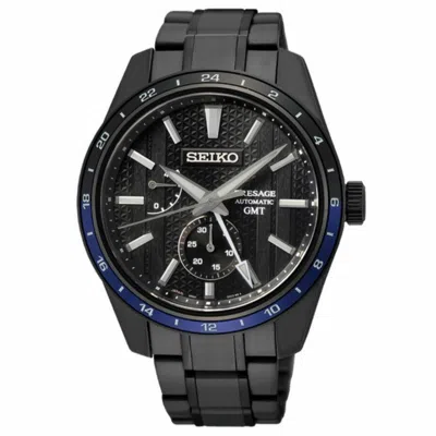 Pre-owned Seiko Presage Spb271j1 Watch Sharp Edged Gmt Zero Halliburton Limited Japan 6r64