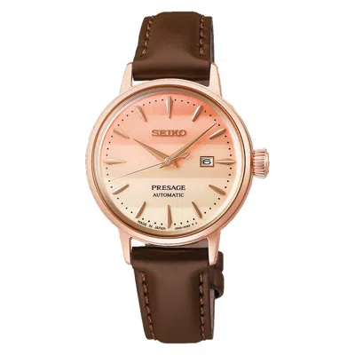 Pre-owned Seiko Presage Sre014j1 Pinky Twilight Cocktail Time Limited Edition Ladies Watch
