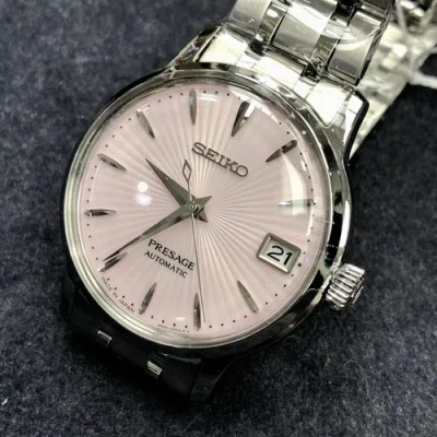 Pre-owned Seiko Presage Srp839j1 Automatic Cocktail Japan Made Warranty Ladies Pink Dial