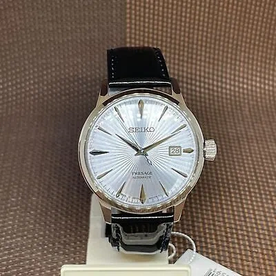 Pre-owned Seiko Presage Srpb43j1 Cocktail Automatic Leather Japan Made Men's Dress Watch