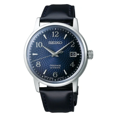 Pre-owned Seiko Presage Srpe43j1 Cocktail Manhattan Blue Dial Date Display Watch Warranty