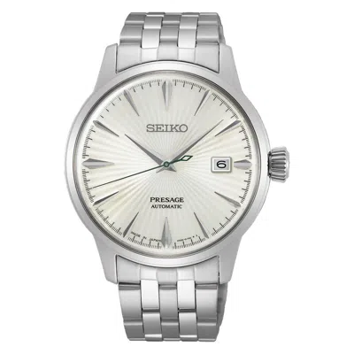 Pre-owned Seiko Presage Srpg23j1 Cocktail Time The Martini White Dial Japan Watch Warranty