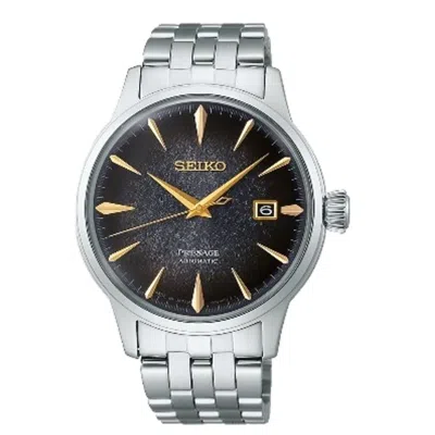 Pre-owned Seiko Presage Srpk93 Cocktail Time Black Star Bar Limited Edition Watch