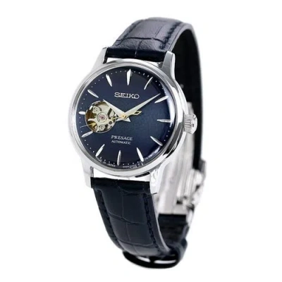 Pre-owned Seiko Presage Srry035 Blue Mechanical Cocktail Time Watch Women Box