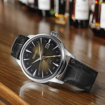 Pre-owned Seiko Presage Ssk039j1 Cocktail Time Analog Automatic Leather Japan Men's Watch