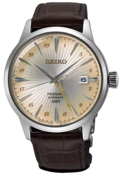 Pre-owned Seiko Presage Ssk041 Gmt Automatic Men's Watch Usus