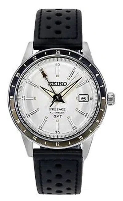 Pre-owned Seiko Presage Stone Style Style60's Road Trip Gmt Automatic Men's Watch Ssk011j1