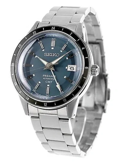 Pre-owned Seiko Presage Style 60's Gmt Automatic Mechanical Watch Ssk009j1/ Sary229 Usus
